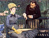In the Conservatory by Eduard Manet